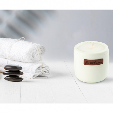 Rumi Candle Kokulu Mum Renkli Mum Beton Saksıda Mum 