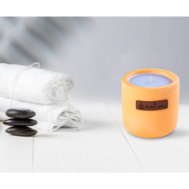 Rumi Candle Kokulu Mum Beton Saksı Mum Renkli Mum El Yapımı Mum